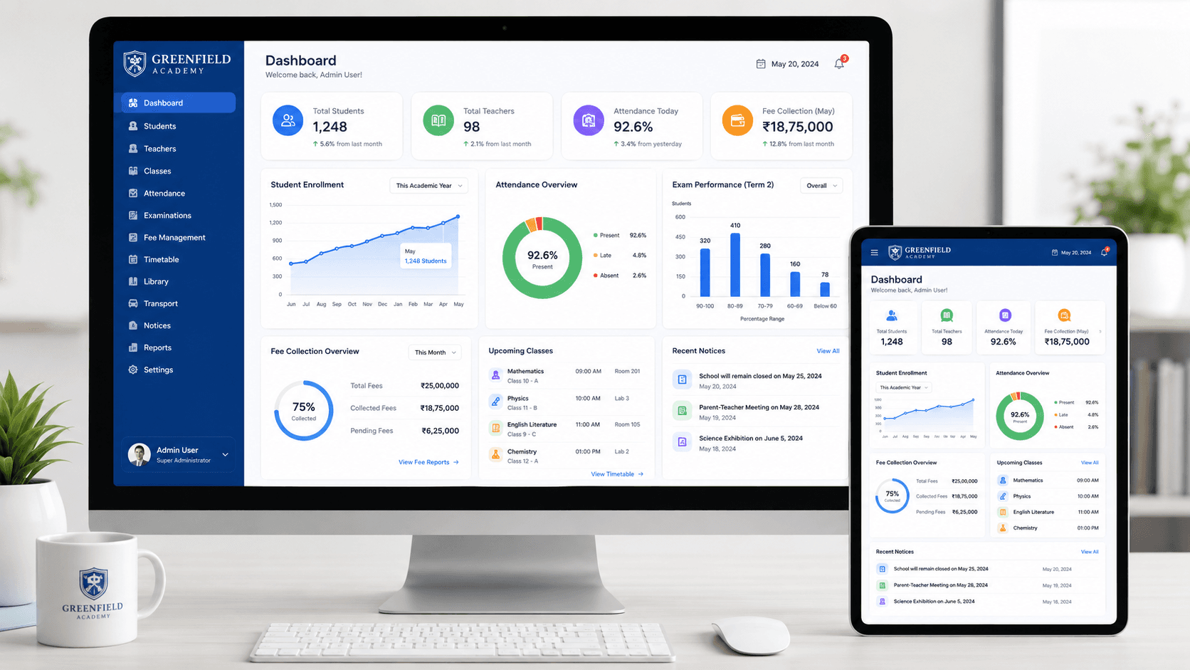 School Portal Dashboard